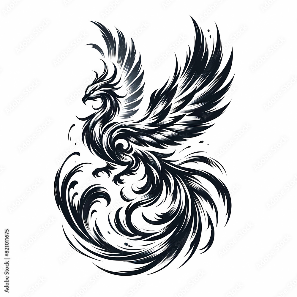phoenix Chinese art style