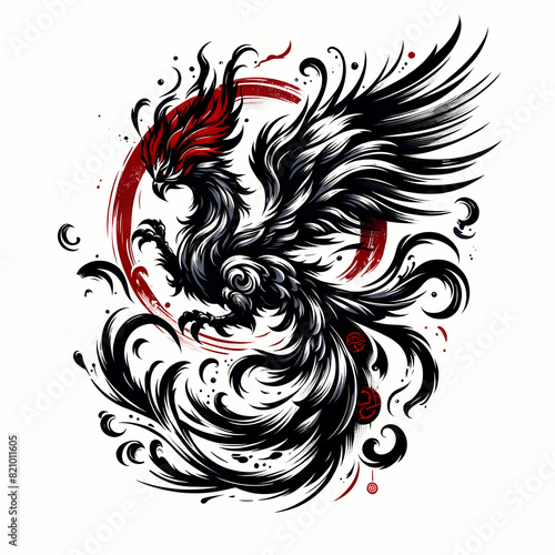 phoenix Chinese art style