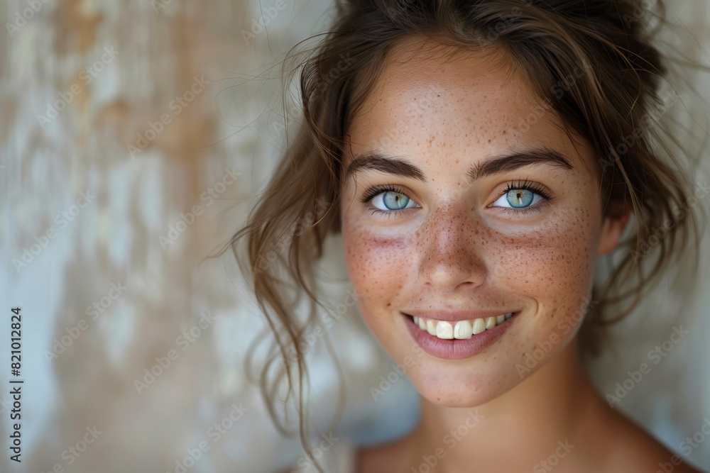 A charming portrait of a girl A charming portrait of a girl