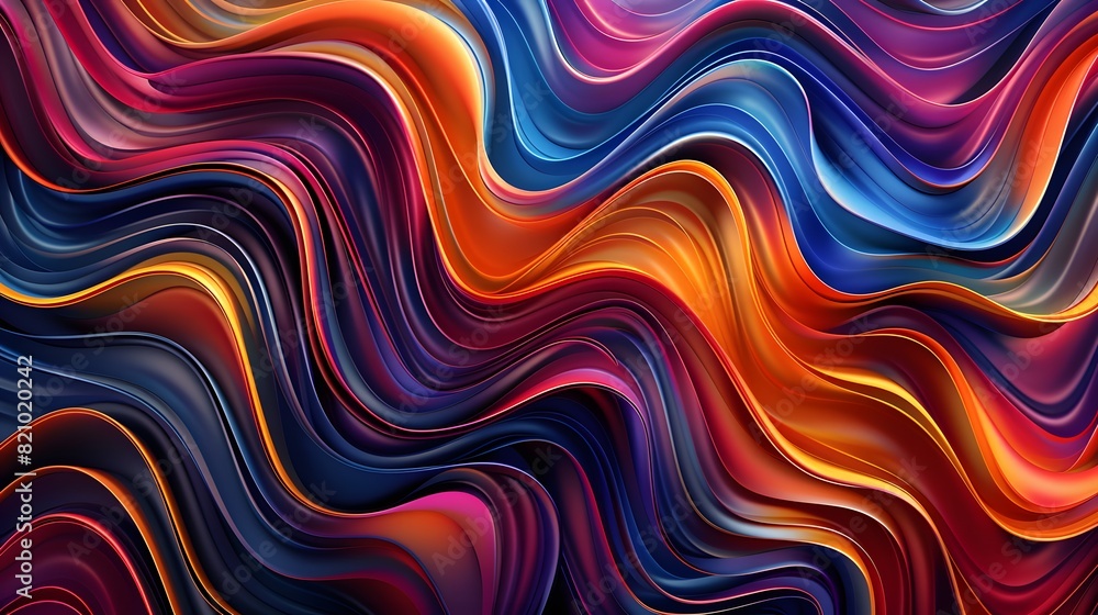 abstract multi-colored wave pattern that is shiny and flowing in a modern style abstract multi-colored wave pattern that is shiny and flowing in a modern style