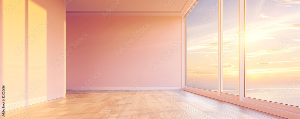 open concept flat design side view sunny animation colored pastel open concept flat design side view sunny animation colored pastel