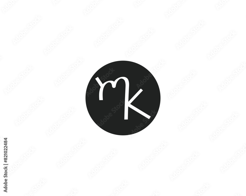 Creative Letter MK Logo Design template Creative Letter MK Logo Design template