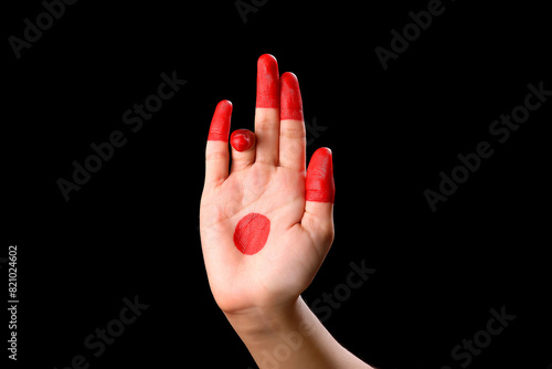  kathak mudra,beautiful hand or mudras in Indian classical dance foam kathak on black backgraund isolated