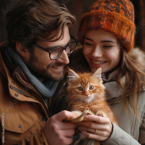people with cat