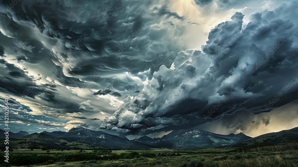 Naklejka premium Dramatic_storm_clouds-123BE.jpg,