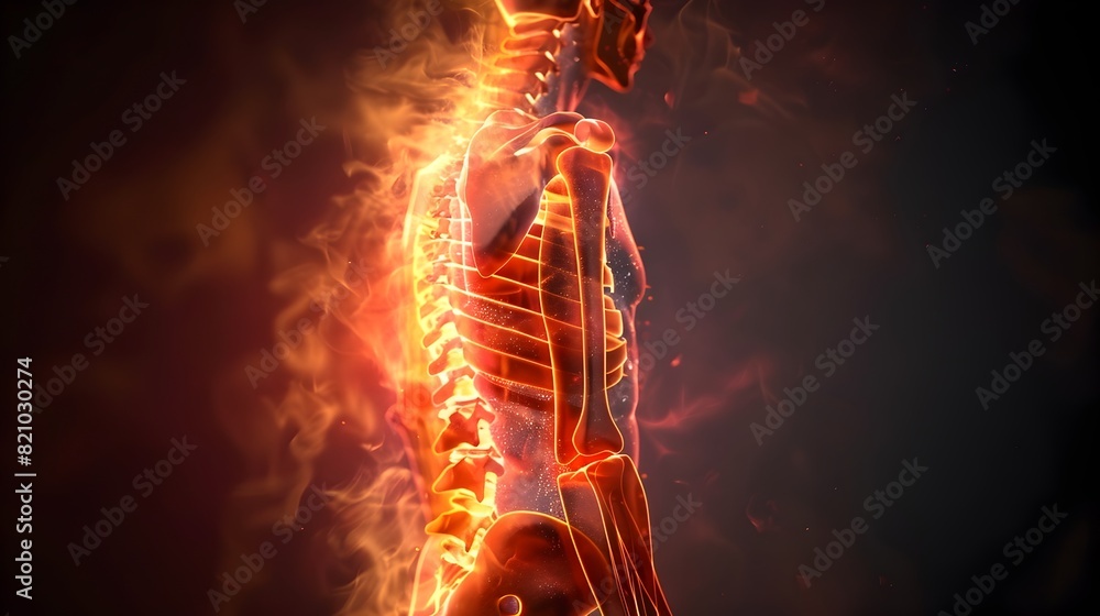 Fiery Glow of Spine Pain A Dramatic Anatomical Fiery Glow of Spine Pain A Dramatic Anatomical