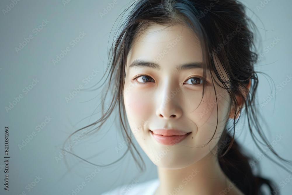 A charming portrait of an Asian beauty A charming portrait of an Asian beauty