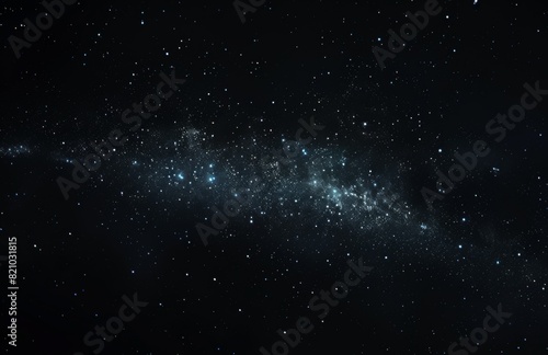Starry Night Sky with Faint Milky Way Galaxy