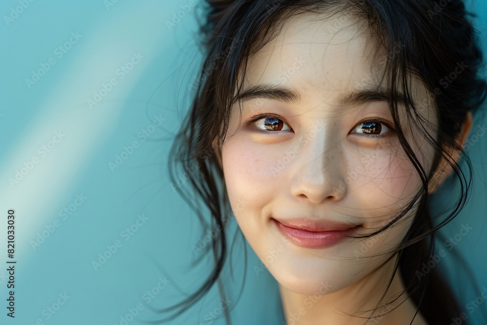 A charming portrait of an Asian beauty A charming portrait of an Asian beauty