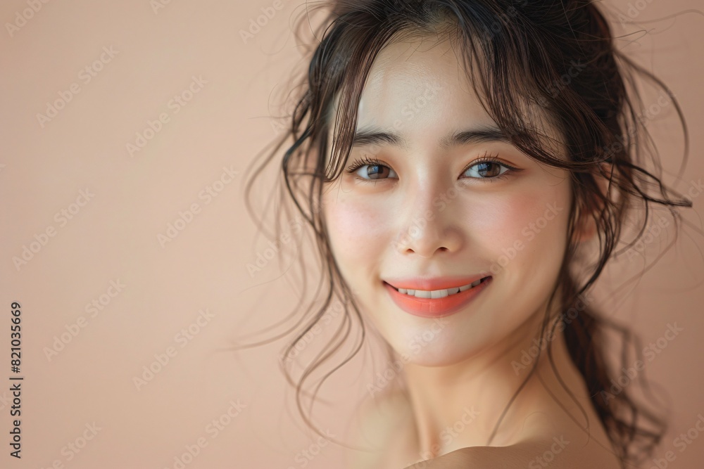 A charming portrait of an Asian beauty A charming portrait of an Asian beauty