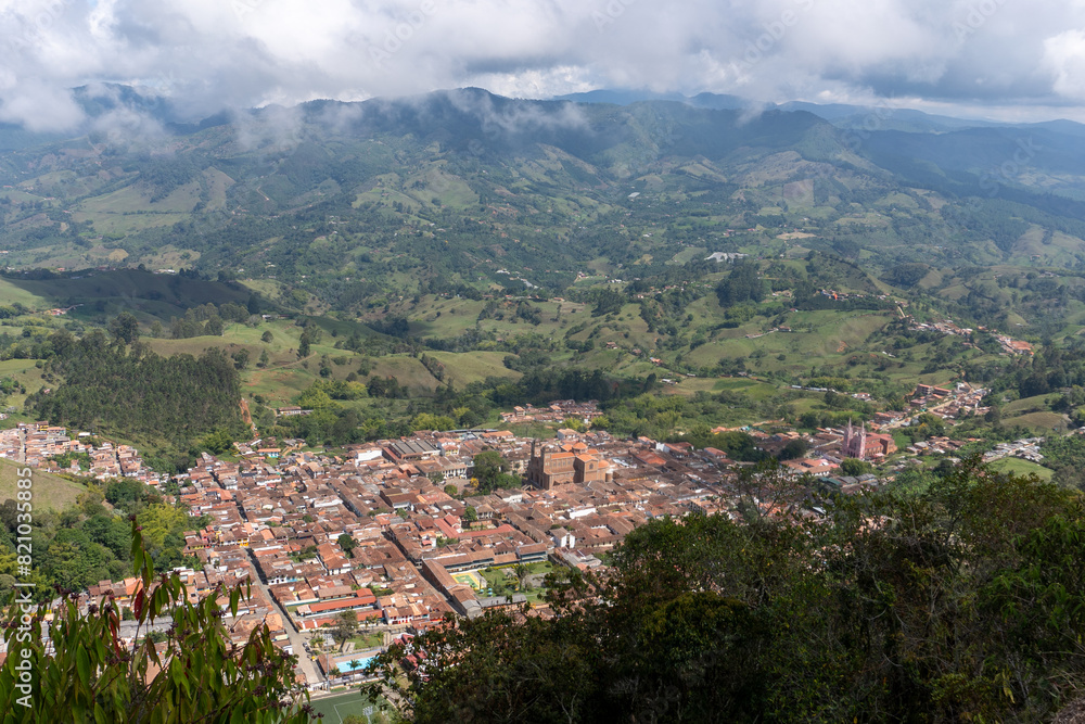 Fototapeta premium village in the mountains