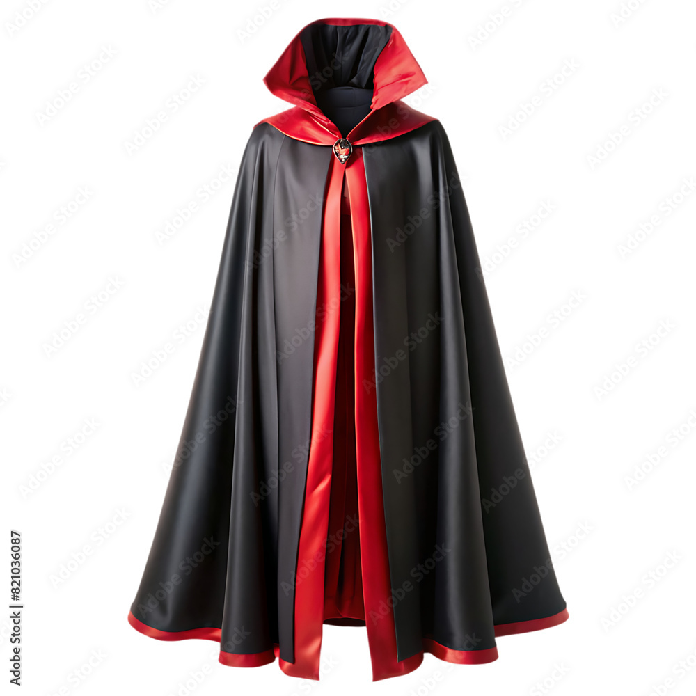 black red cape isolated on transparent background black red cape isolated on transparent background