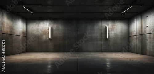 Modern Industrial Design Empty Room Background