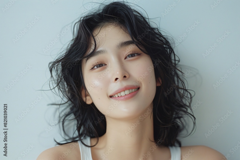 A charming portrait of an Asian beauty A charming portrait of an Asian beauty