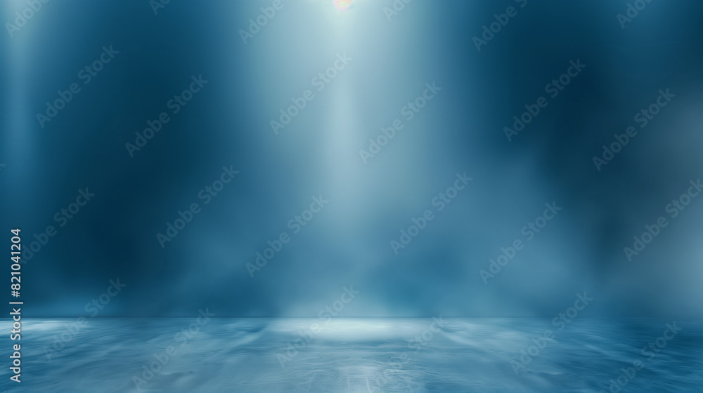 perspective floor backdrop blue room studio with light blue gradient ...