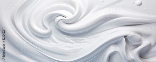 Luxurious White Cream Swirl Background