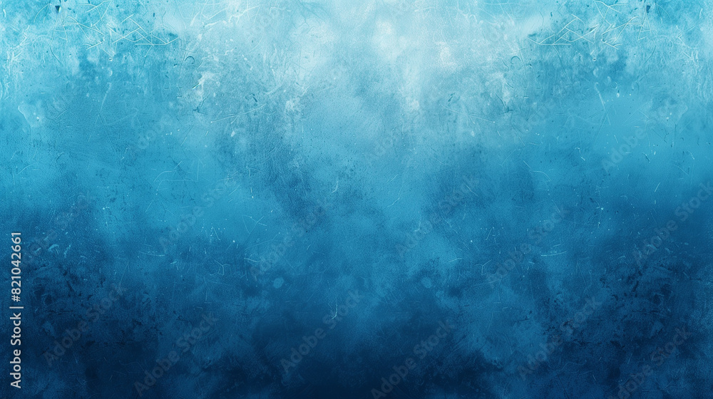 Fototapeta premium blue background, vintage marbled textured border.