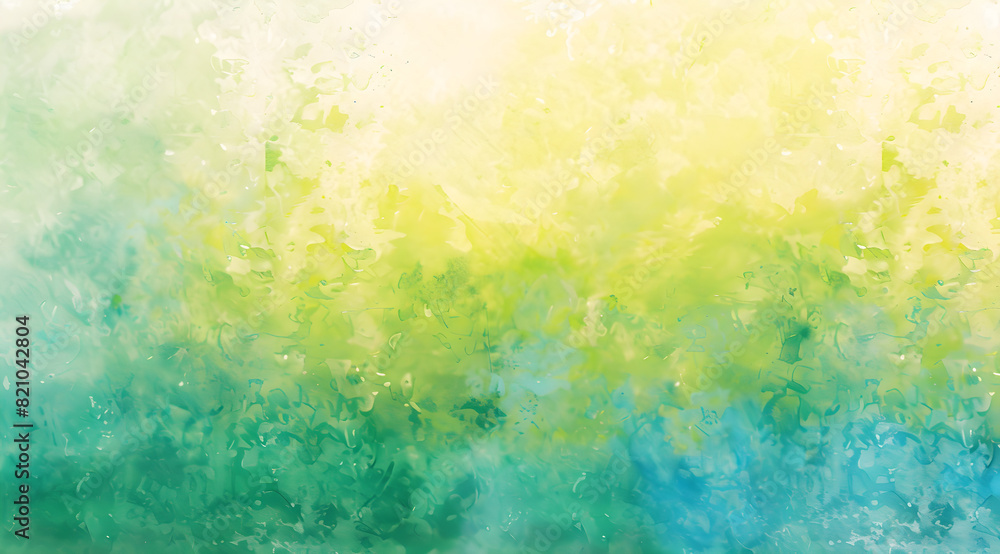A vibrant watercolor background with yellow, green, blue, and turquoise gradient, creating a peaceful and serene summer vibe. Suitable for digital design and abstract art. A vibrant watercolor background with yellow, green, blue, and turquoise gradient, creating a peaceful and serene summer vibe. Suitable for digital design and abstract art.