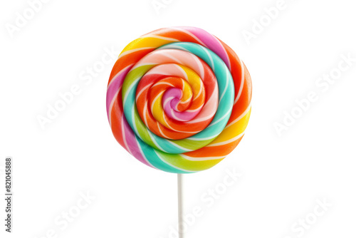 Colorful Circular Lolly Isolated on Transparent Background PNG © Artimas 