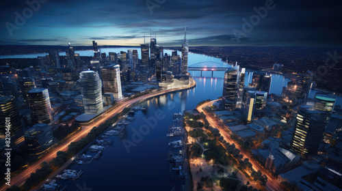 Wallpaper Mural Twilight Brilliance Over Metropolitan Skyline Torontodigital.ca