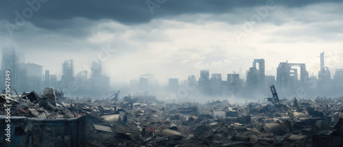 Aftermath of Cataclysm  Desolate Cityscape