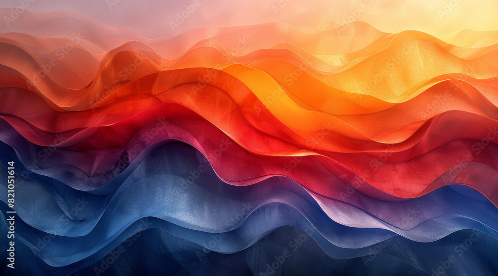 Wallpaper gradient with waves