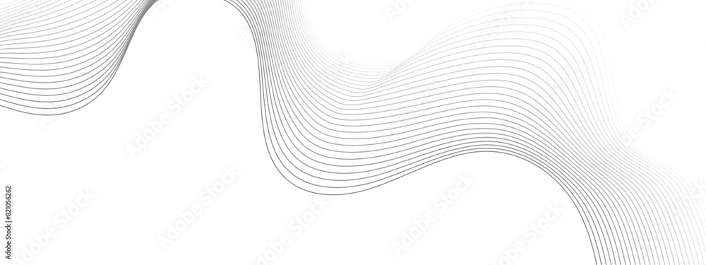 Abstract grey, white smooth element swoosh speed wave modern stream ...