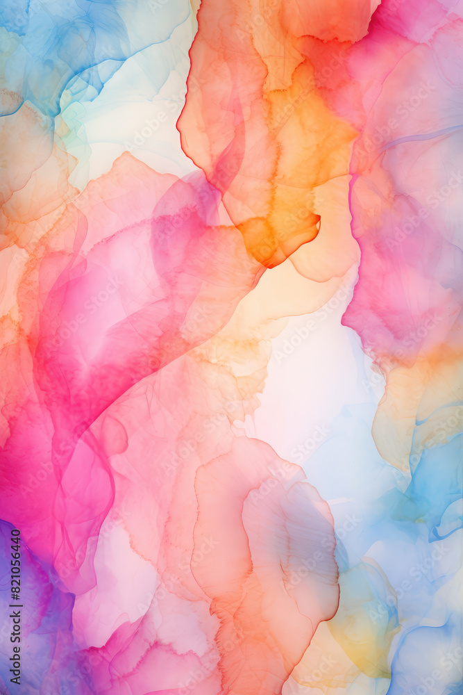 Vibrant Watercolor Meld for Artistic Backgrounds