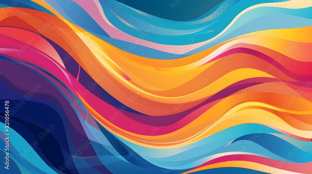 abstract multi-colored wave pattern that is shiny and flowing in a modern style abstract multi-colored wave pattern that is shiny and flowing in a modern style