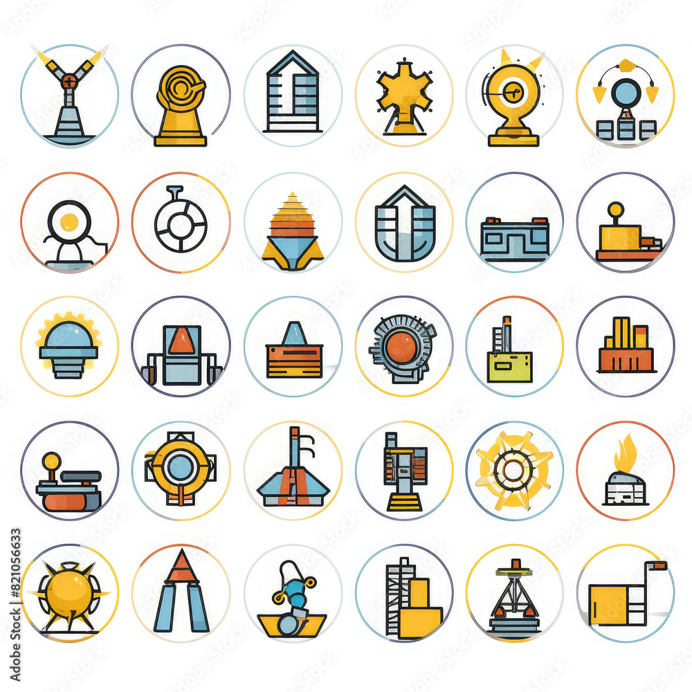 Comprehensive Energy and Infrastructure Icon Collection Comprehensive Energy and Infrastructure Icon Collection