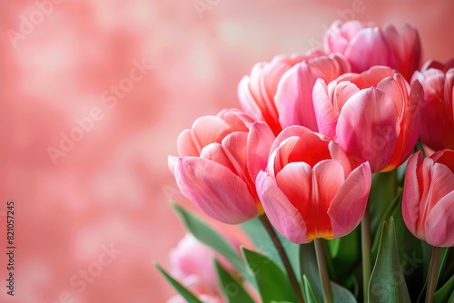 pink tulips in the garden #821057245