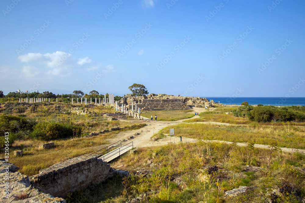 Fototapeta premium Ruins of Roman ancient city Salamis Famagusta Magosa Cyprus