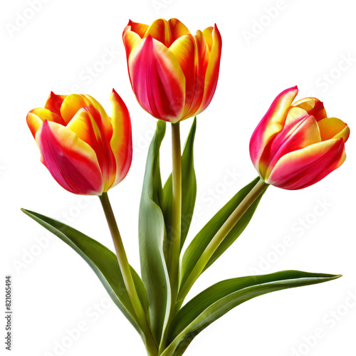 tulipa spp spring blooming flowers with vibrant cup shaped blooms in a variety of co photo