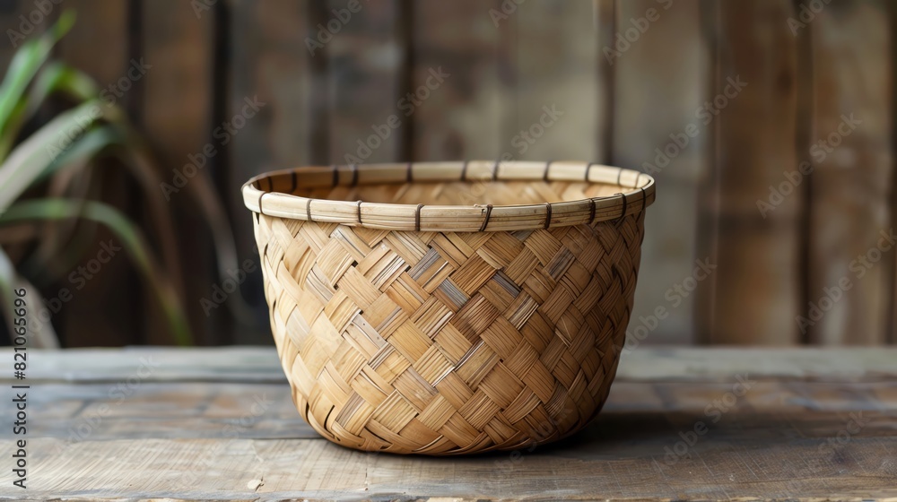 close up of Woven basket close up of Woven basket