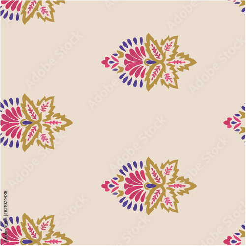 Foto seamless pattern floral pattern textile vector tropical bicolor faces flower lea
