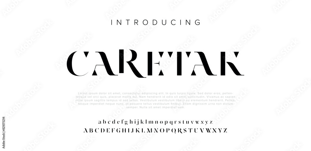 minimal typography alphabet letter logo design
