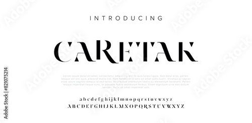 minimal typography alphabet letter logo design
 photo