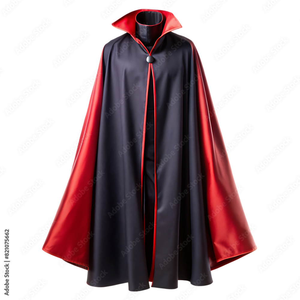 black red cape isolated on transparent background black red cape isolated on transparent background
