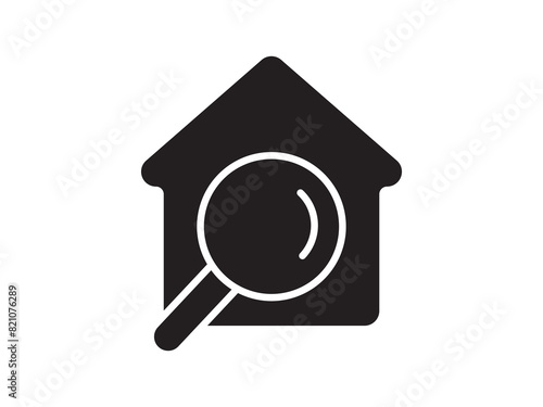 Icon a house representation, isolated against a clean background. This simple vector symbol evokes a sense of warmth and security, embodying the concept of home.