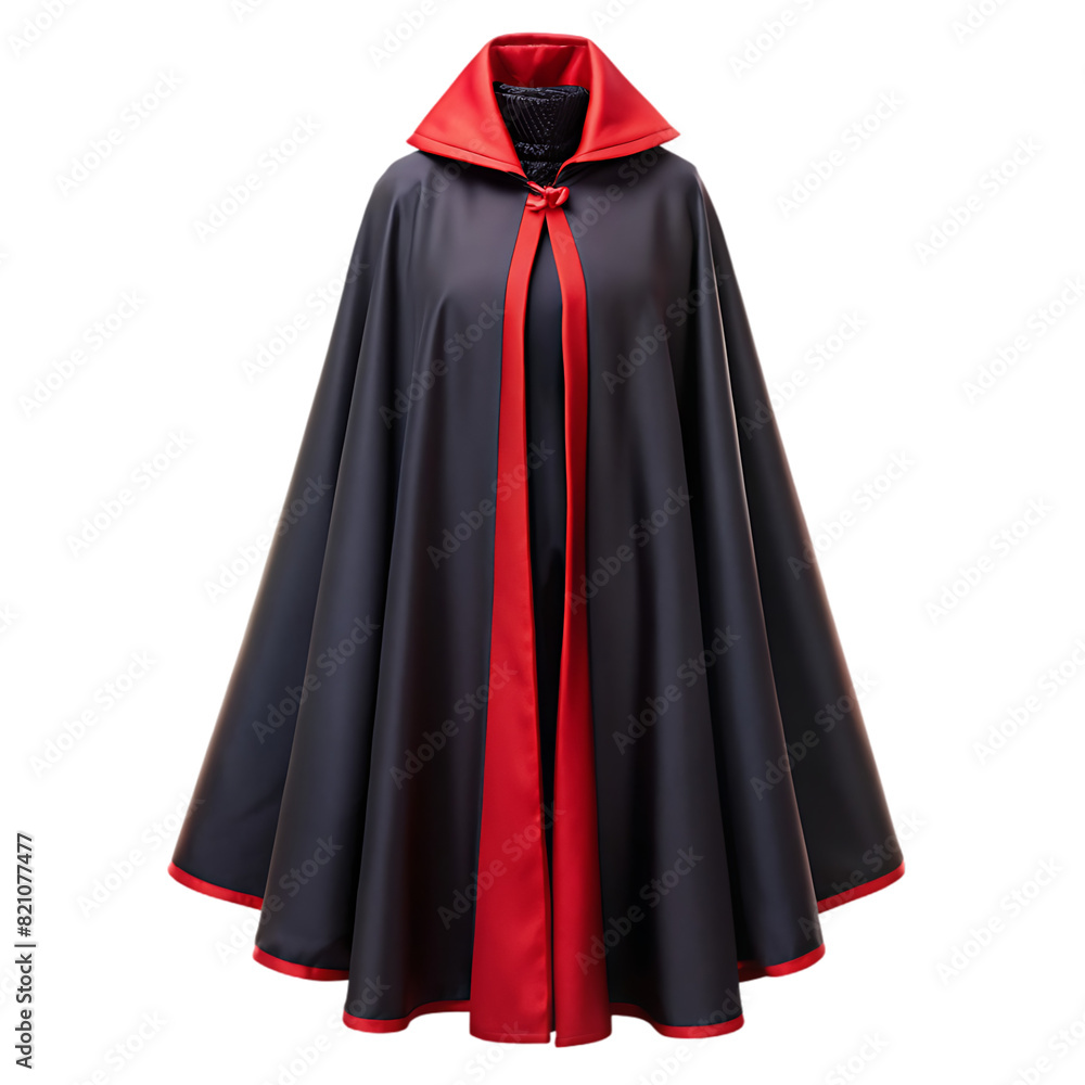 black red cape isolated on transparent background black red cape isolated on transparent background