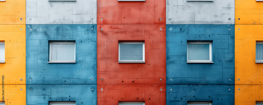 Colourful apartment buildings in big town. Concept of modern city life. Colourful apartment buildings in big town. Concept of modern city life.