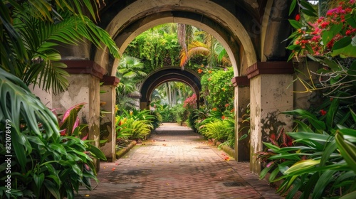Enchanted Stairway to a Verdant Garden © pvl0707