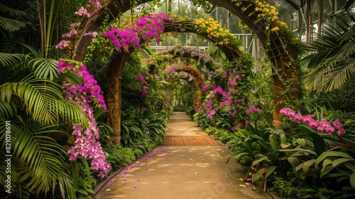 Enchanted Stairway to a Verdant Garden