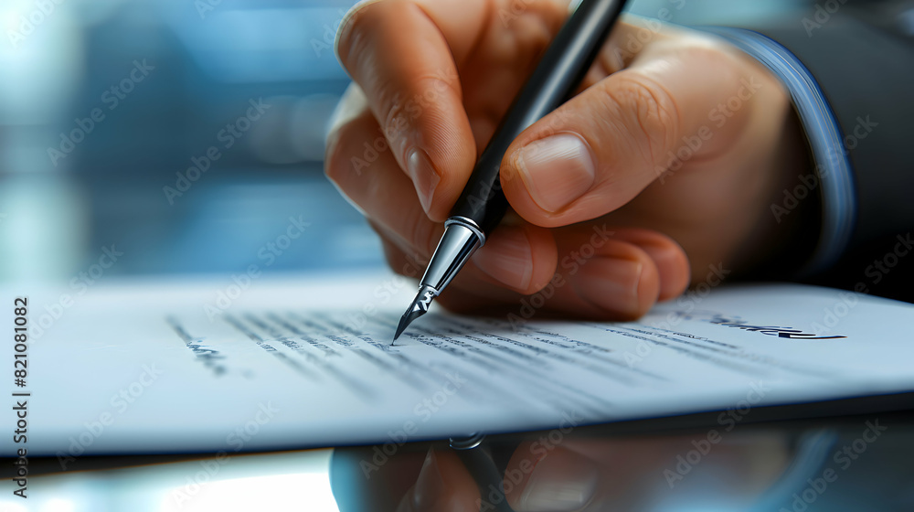Photo realistic Business Partners Signing Joint Venture Contract in Symbolic Representation of Trust and Successful Business Partnerships Business Concept Photo Stock Photo realistic Business Partners Signing Joint Venture Contract in Symbolic Representation of Trust and Successful Business Partnerships Business Concept Photo Stock