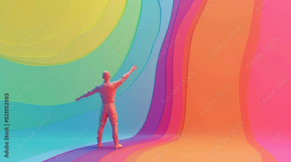 harvey milk day background concept. 3d illustration. copy space harvey milk day background concept. 3d illustration. copy space