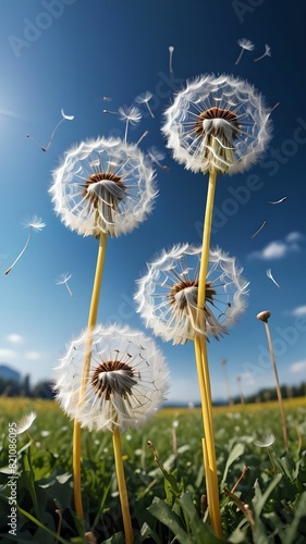 Dandelion against the sky