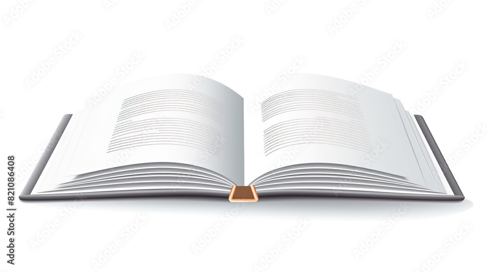 Isolated blank book open on a white background Isolated blank book open on a white background