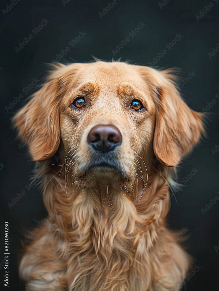 Stunning portrait photography of a dog, canine, pet, close-up, style