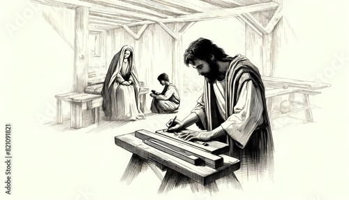 Life of Jesus: Eighteen Years of Silence. Digital illustration.