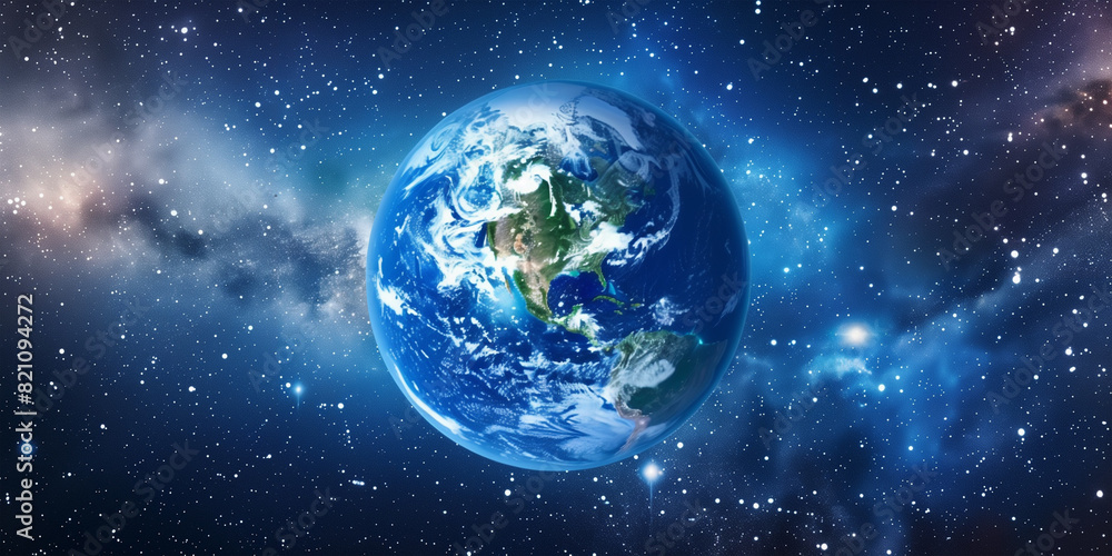 Obraz premium Planet earth in outer space